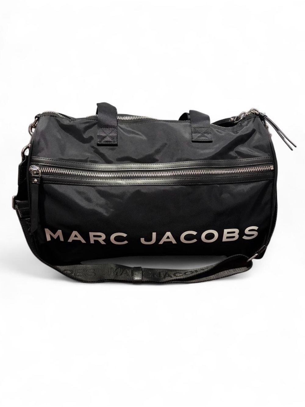 Marc Jacobs Black Nylon Duffel with Logo